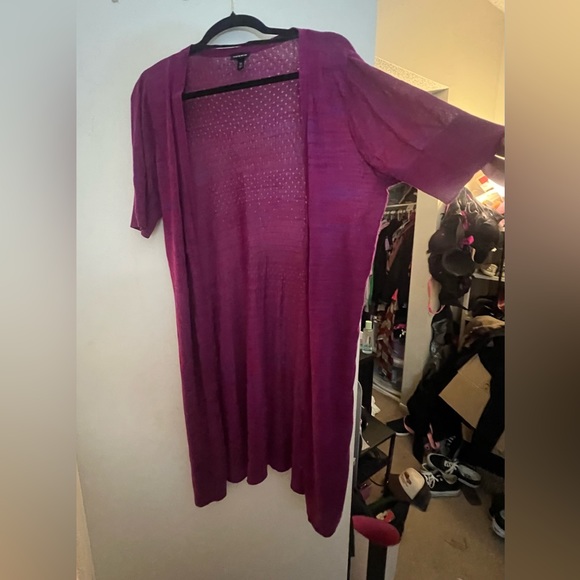 Torrid Long line cardigan short sleeves - Picture 3 of 4